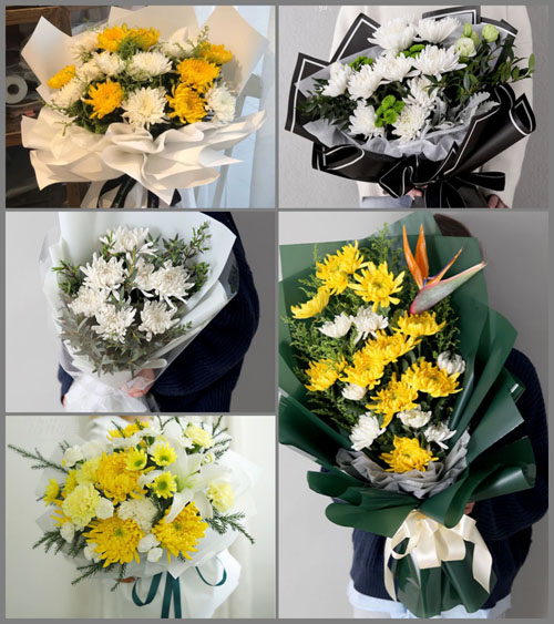 浙江省绍兴诸暨市岭北镇水带村白事花束代送